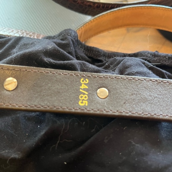 Ariat Brown Belt with Silver Heart Detail - Picture 8 of 9